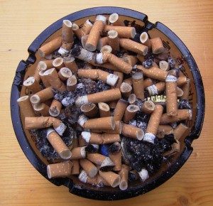 dirty ashtray