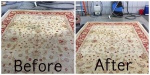 oriental rug before and after